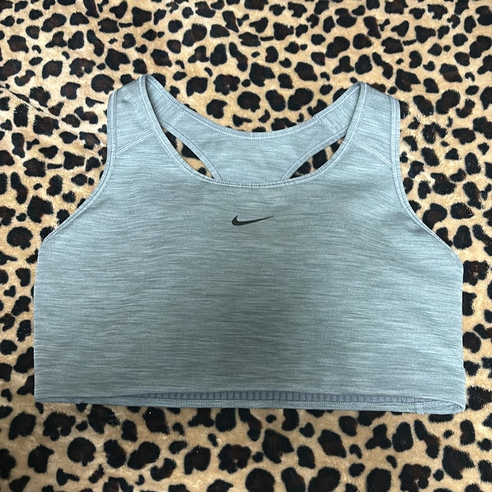 Nike Swoosh Dri-FIT Women’s XL Gray Training Sports Bra